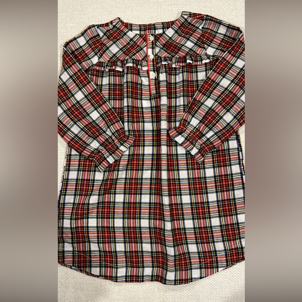 Jcrew Plaid Long Sleeve flannel nightgown size S